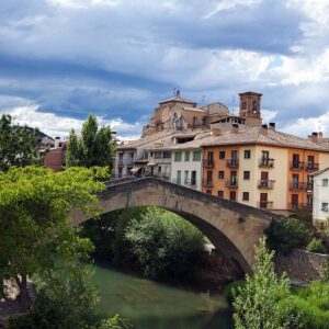 Bridge over the river in Estella in Spain's Basque region