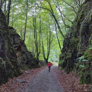 Cycling the greenway trackbed in Spain's Basque region