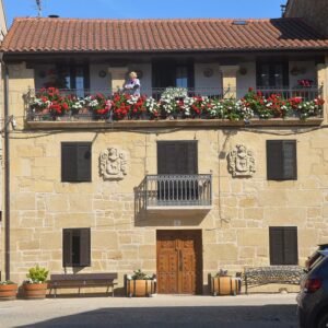 House with flowers in San Vicente Green Spain